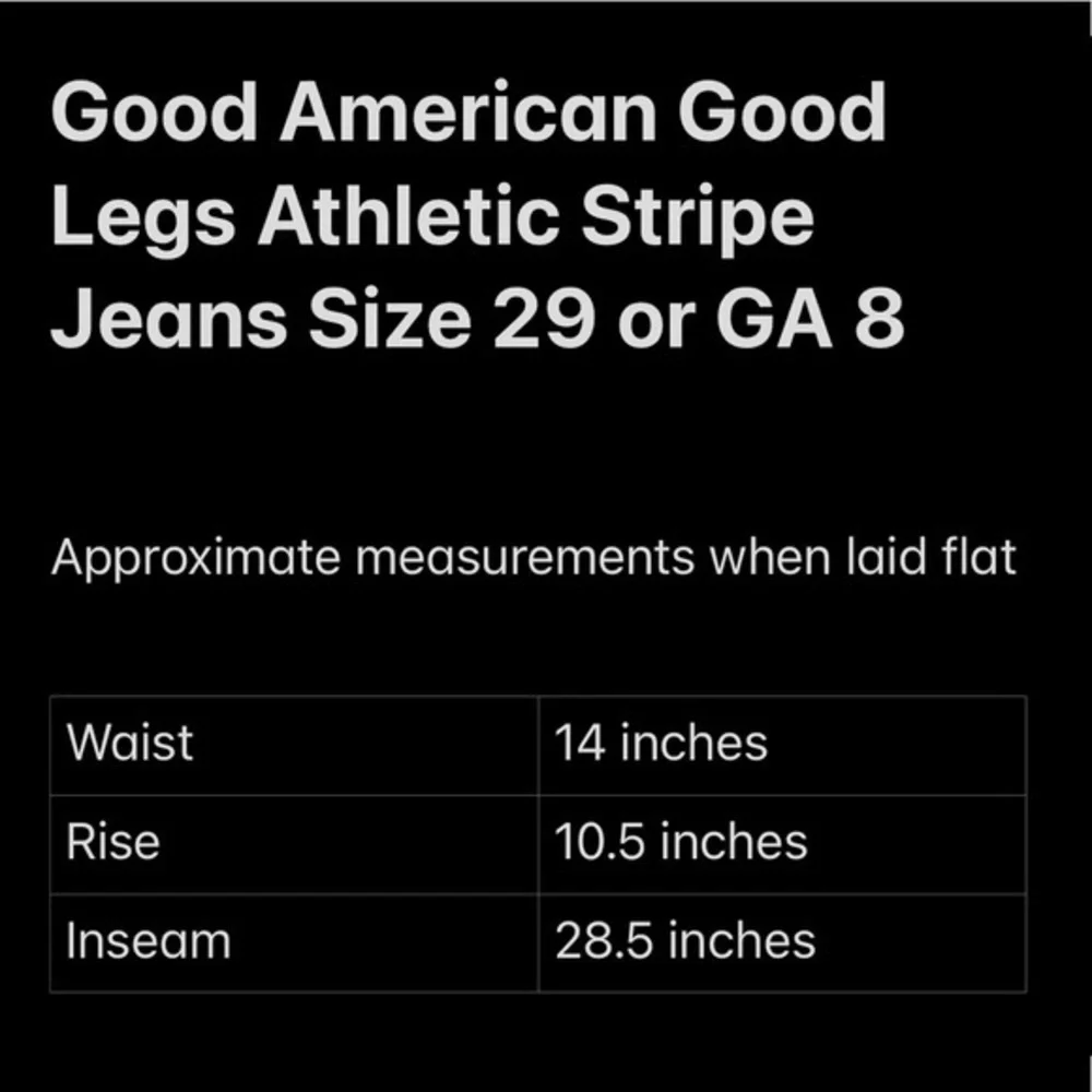 Good American Good Legs Athletic Stripe Black Skinny Jeans NWT